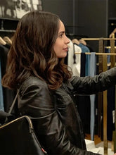 Alex Film The Life List 2025 Sofia Carson Black Leather Jacket